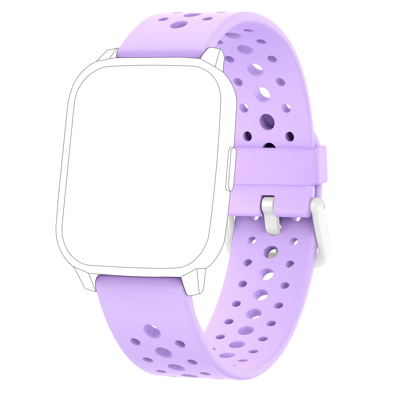 Butele Soft Silicone Smart Watch Replacement Strap 20mm for Boys Girls For kids Watch