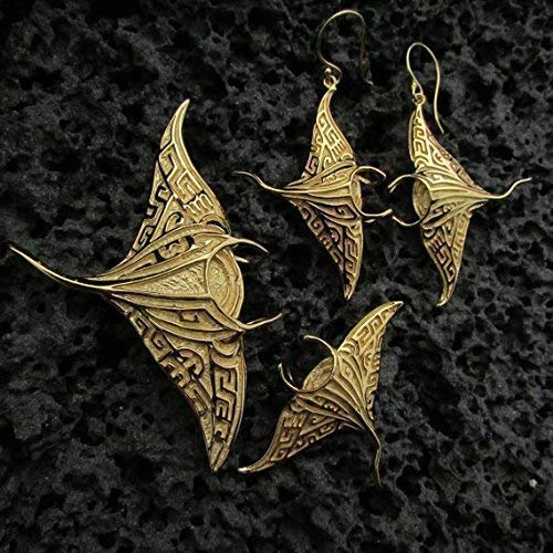 Miniatura 9 de 18K Gold Vermeil Manta Ray Stingray Earrings | Ocean | Beach | Gift | Jewelry | Handmade | Unique