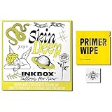 Inkbox Tatouage Temporaire de Marque - Tatouages Temp, Imperméables Et de Longue Durée - À Base de Plantes, Pour Adultes Et Adolescents, Hommes Et Femmes, Bee Tattoo, Bebo, 1x1in