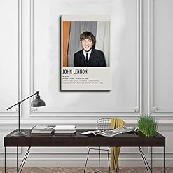 Poster esthétique vintage John Lennon des années 90 pour chambre à coucher, décoration sportive, paysage, bureau, chambre, cadeau, 50 × 75 cm - Les Beatles, Paul McCartney, John Lennon, RIngo Starr, George Harrison Poster esthétique vintage John Lennon des années 90 pour chambre à coucher, décoration sportive, paysage, bureau, chambre, cadeau, 50 × 75 cm – Image 3