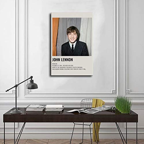Poster esthétique vintage John Lennon des années 90 pour chambre à coucher, décoration sportive, paysage, bureau, chambre, cadeau, 50 × 75 cm - Les Beatles, Paul McCartney, John Lennon, RIngo Starr, George Harrison Poster esthétique vintage John Lennon des années 90 pour chambre à coucher, décoration sportive, paysage, bureau, chambre, cadeau, 50 × 75 cm – Image 4
