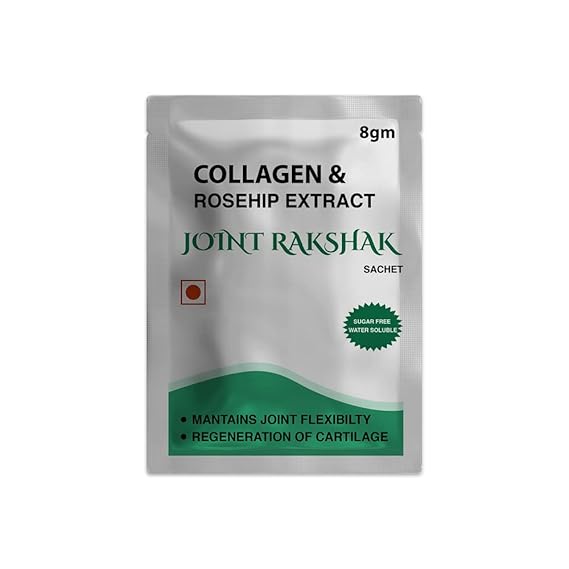 AROGYAM Joint Rakshak Ayurveda With FREE Joint Rakshak Oil - Collagen (Pack of 30 Sachet / 8 gm)