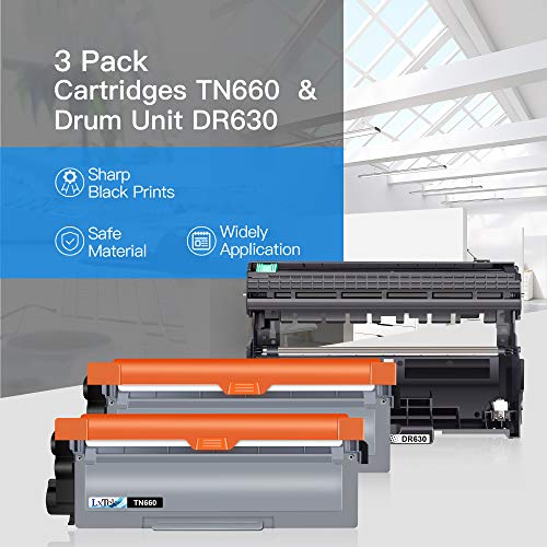 Lxtek BROTHER TN660 TONER AND DR630 DURM Compatible Toner Cartridge & Drum Unit Replacements thumb #5