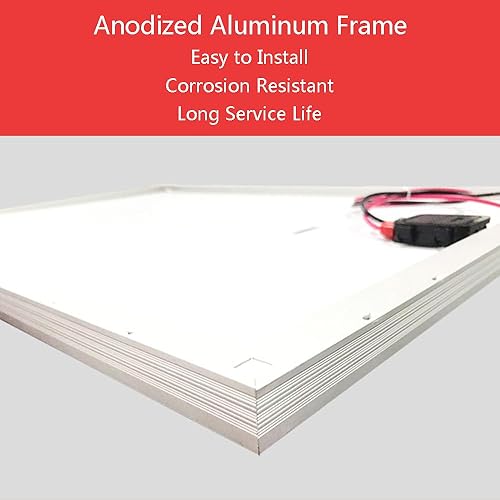 Miniatura 4 de ASSYA Solar Panels, Photovoltaic Panels, High Conversion Efficiency, Light-Transmitting Tempered Glass, Waterproof Backsheet, Wide Application,50W