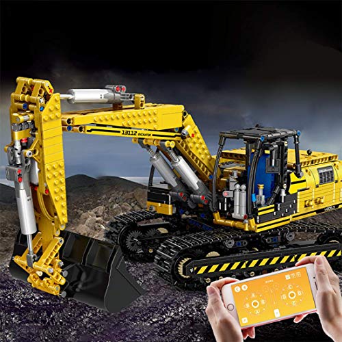 Technic Bausteine Bagger 1830 Teile 2.4G 4CH RC Bagger Bausteine mit Motoren Konstruktionsspielzeug Kompatibel mit Lego – Bild 5