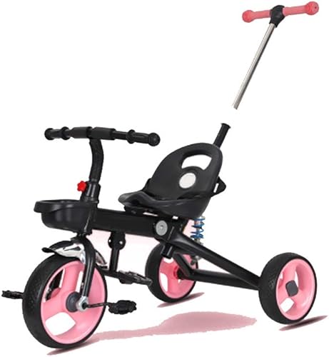 Triciciclo plegable para niños y niñas, triciclo plegable para niños de 2 a 4 años, triciclo plegable de 3 ruedas, juguete para exteriores (color