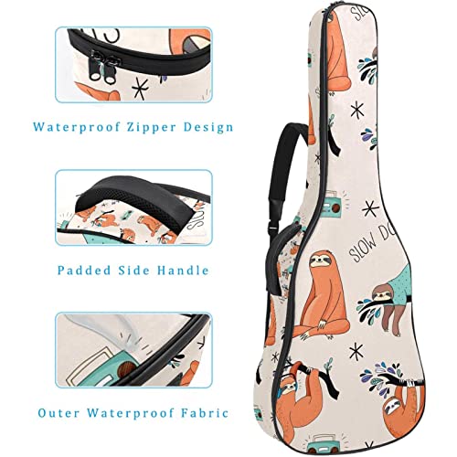 Étui de protection rembourré pour guitare classique et acoustique Motif chaton, Multicolore 08, 42.9×16.9×4.7 in… - Les Beatles, Paul McCartney, John Lennon, RIngo Starr, George Harrison Étui de protection rembourré pour guitare classique et acoustique Motif chaton, Multicolore 08, 42.9x16.9x4.7 in… – Image 5