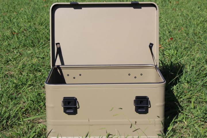 アースカラー アルミコンテナボックス ４９Ｌ ガレージ収納 キャンプギア収納 Amazon.co.jp: アースカラー アルミコンテナボックス 49L