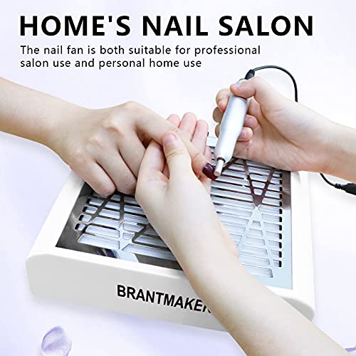 Brantmaker NAIL-WHITE-US Dust Collector With Brush And 2 Reusable Filters thumb #4