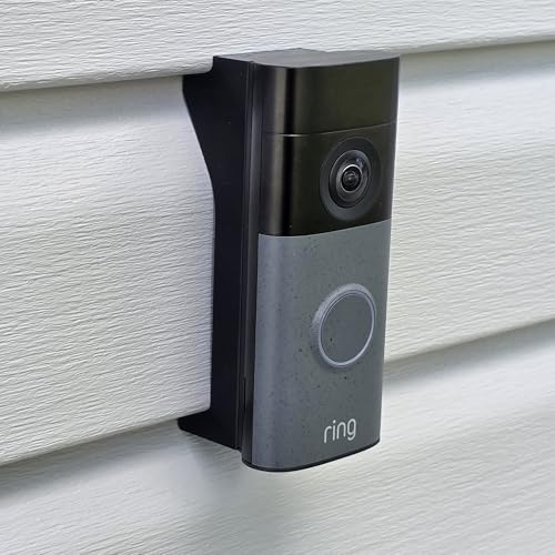 Dutch Lap 4.5 Inch Siding Mounting Bracket Compatible with Ring Wired Doorbell Newest Model 2K, 3D Printed PETG, UV-Resistant