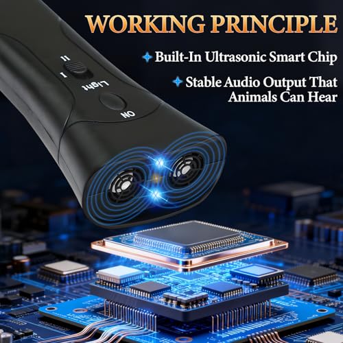 Anti Barking Device, 2025 New Ultrasonic Pet Trainer, Ultrasonic Dog Bark Deterrent & Trainer - Stop Excessive Barking, Pet Training Tool with Light for All Dogs - Image 6