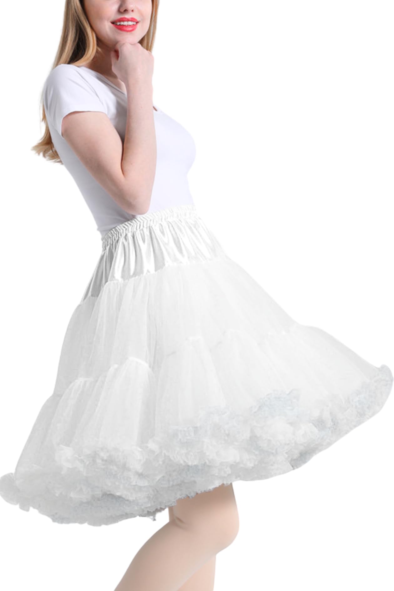 【美品】コムデギャルソン　パニエ　ホワイトチュール　スカート コムデギャルソン （未使用）パニエ風チュール・スカート 美品