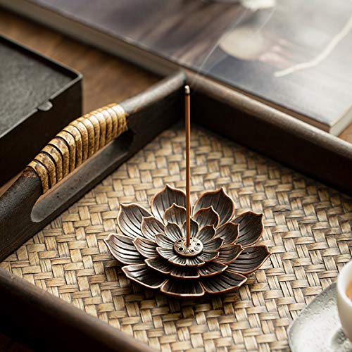 Brass Lotus Censer Stick Incense Holder Cone Incense Burner Ash Catcher Home Fragrance Accessories