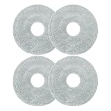 HpLive 4/10 Stück Mikrofaser Wischmop Tuch Set Ersatzteile für Conga X100 für X-Treme Staubsauger, Waschbar langlebig Wischmopps(4pcs)