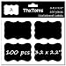 ThxToms 100Pcs Chalkboard Labels, High-class Waterproof and Rewritable Stickers for Jars, Folders Classification, 3.2" x 2.2", A