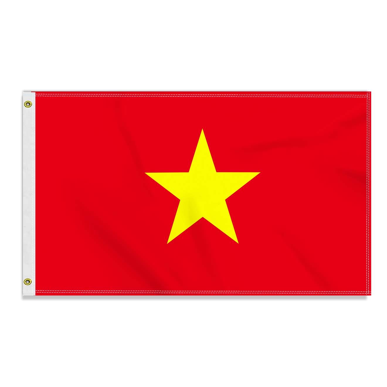 3×5 FT Vietnam Flag, Large 90×150 CM 150D Vietnamese Outdoor Banner,Decor Garden With Brass Gromment — image 1