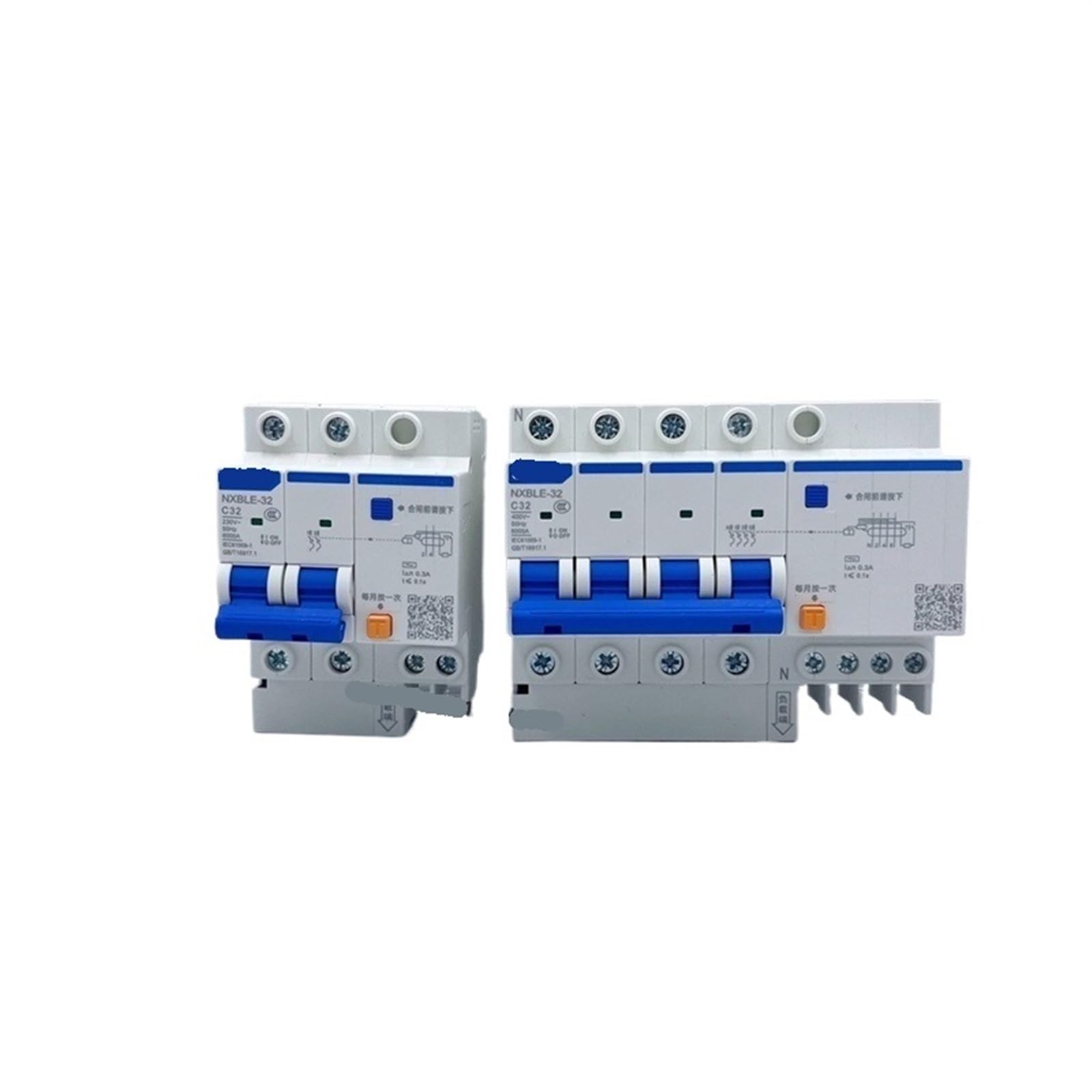 Disjoncteur différentiel NXBLE 4P 100A 300mA protection RCBO - 3