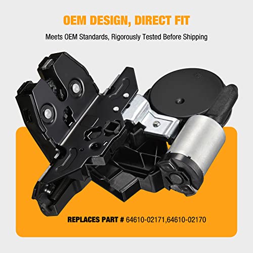 Image of SYERAL Trunk Latch Assembly Compatible with Cadillac XT4 XT5 XT6 Escalade, Compatible with Chevrolet Suburban Equinox, GMC Yukon Terrain Acadia, Buick Enclave Lock Actuator Replace 13537955 13519125