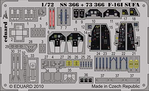 Kit photodécoupe F-16I SUFA 1:72 Eduard Zoom pour Hasegawa