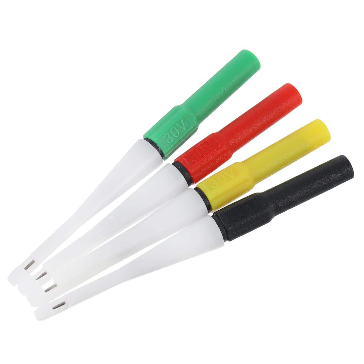 Tofficu 2 Set Perno Perforante Dell'isolamento Kit Sonda Posteriore Per Multimetro Sonda A Filo Mini Perforatore A Filo Kit Di Sonde Perforanti Black Plastica 4 Pezzi * 2