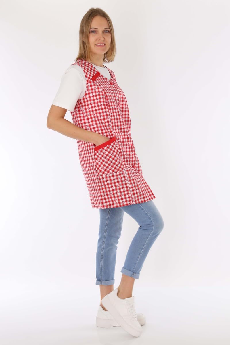 Tablier de cuisine court et coloré sans manches 7/8, Design 7, 42