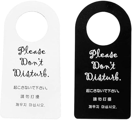 Amazon エンビ ドアプレート 起こさないでください Dp 012 黒 えいむ ホテル ルーム 客室 ドアノブ サイン 卓上用品 オンライン通販