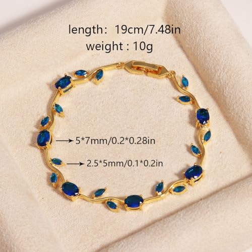 Image of Shining Diva Fashion Tulip Bracelet for Women, Floral Crystal, Anti Tarnish Jewellery Stylish Bracelet Gifts for Girls