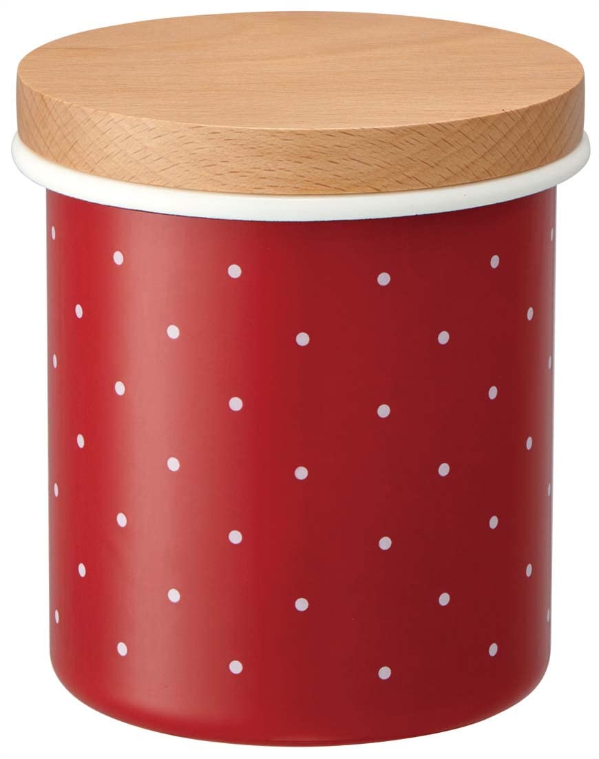 Amazon｜スケーター (skater) ホーロー キャニスター 木蓋 750ml