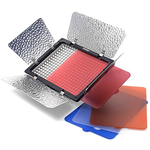 Yongnuo YN300-II Profi 300 LED-Videoleuchte Kamera Panel mit 4 Filter (3200k-5500K einstellbar) – Bild 6