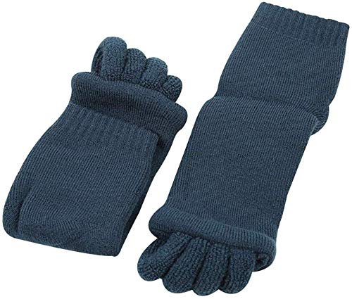 Putuio 1pair Yoga Socks Solid Color Toe Socks Toe Separator Massage Socks Comfort Toe Alignment Socks Pain Socks Foot Care Toe Eversion Correction Unisex Health Yoga Gym Massage Half Toe Socks