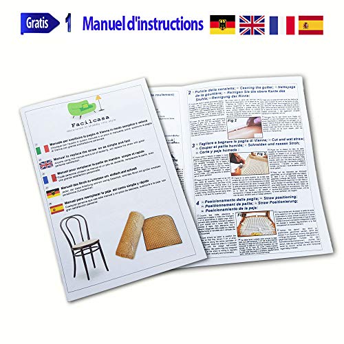 Straw Roll, Sold by the Metre, Natural Straw Colour, Suitable for Chair Repairs, Yellow