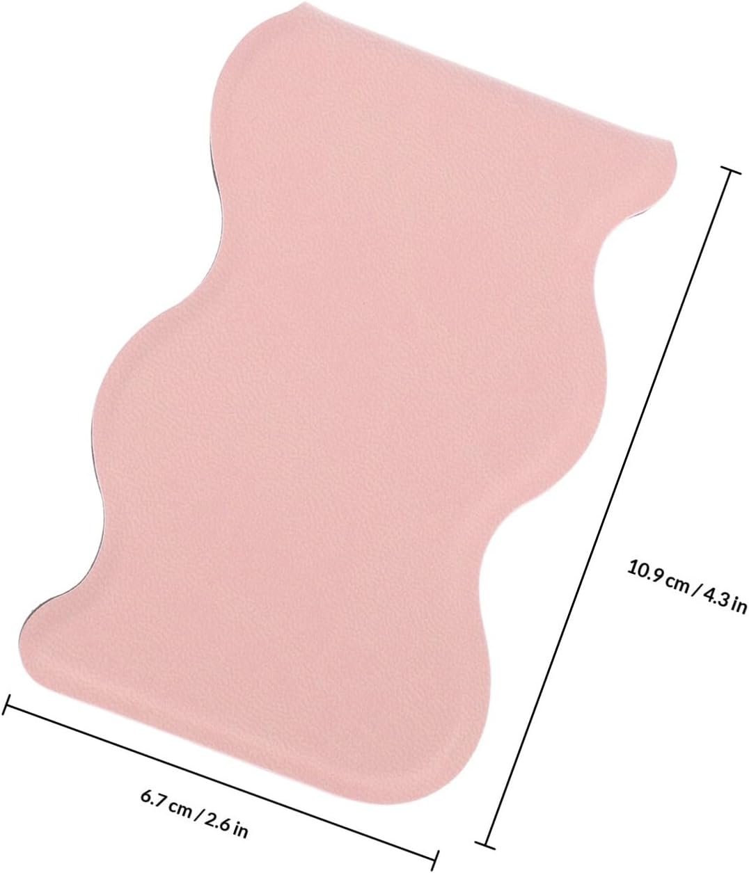 Portable Folding Makeup Mirror Ultra-Thin Pu Cosmetic Mirror for Women in Cherry Blossom Pink image 2