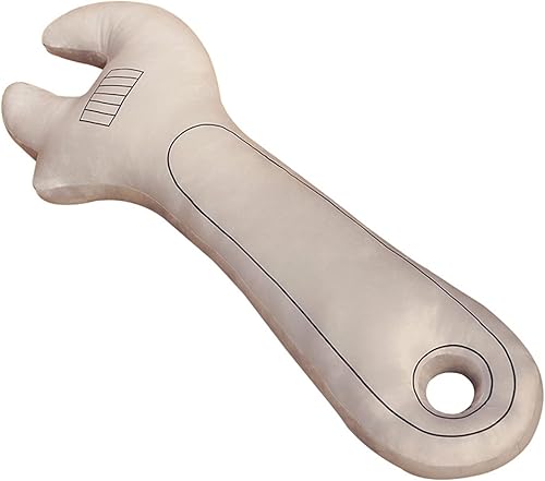 Miniatura 1 de Almohada con forma de llave de simulación, cojín lumbar suave, divertido juguete de peluche, decoración del hogar, regalo para amigo, blanco, 29.5 in