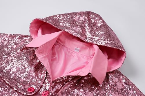 Image of Betusline Girl's Single Breasted Trench Coat Hooded Dress Coat Outerwear, 2-14 Years