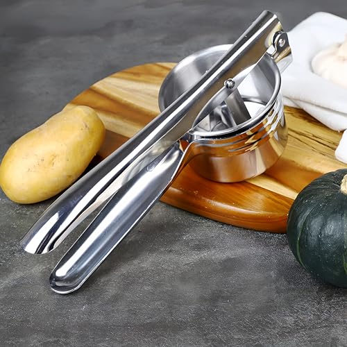 Premium Food-Grade Stainless Steel Potato Ricer with 3 Interchangeable Discs - Versatile Press for Mashed Potatoes, Fruit & Vegetable Puree - Image 6
