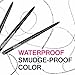 wet n wild Mega Last Breakup Proof Eyeliner, Quick Drying, Waterproof, 16-Hour Wear - Cruelty-Free & Vegan - Blackest Black