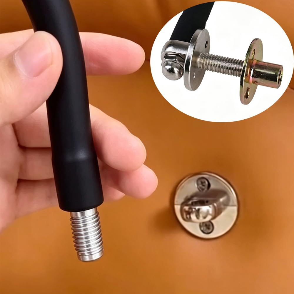 Lazy Supporto per telefono per comodino e lettino, braccio lungo flessibile regolabile, mani libere, adatto per telefoni da 4 a 7 pollici, richiede installazione di foratura 12 x 800 mm