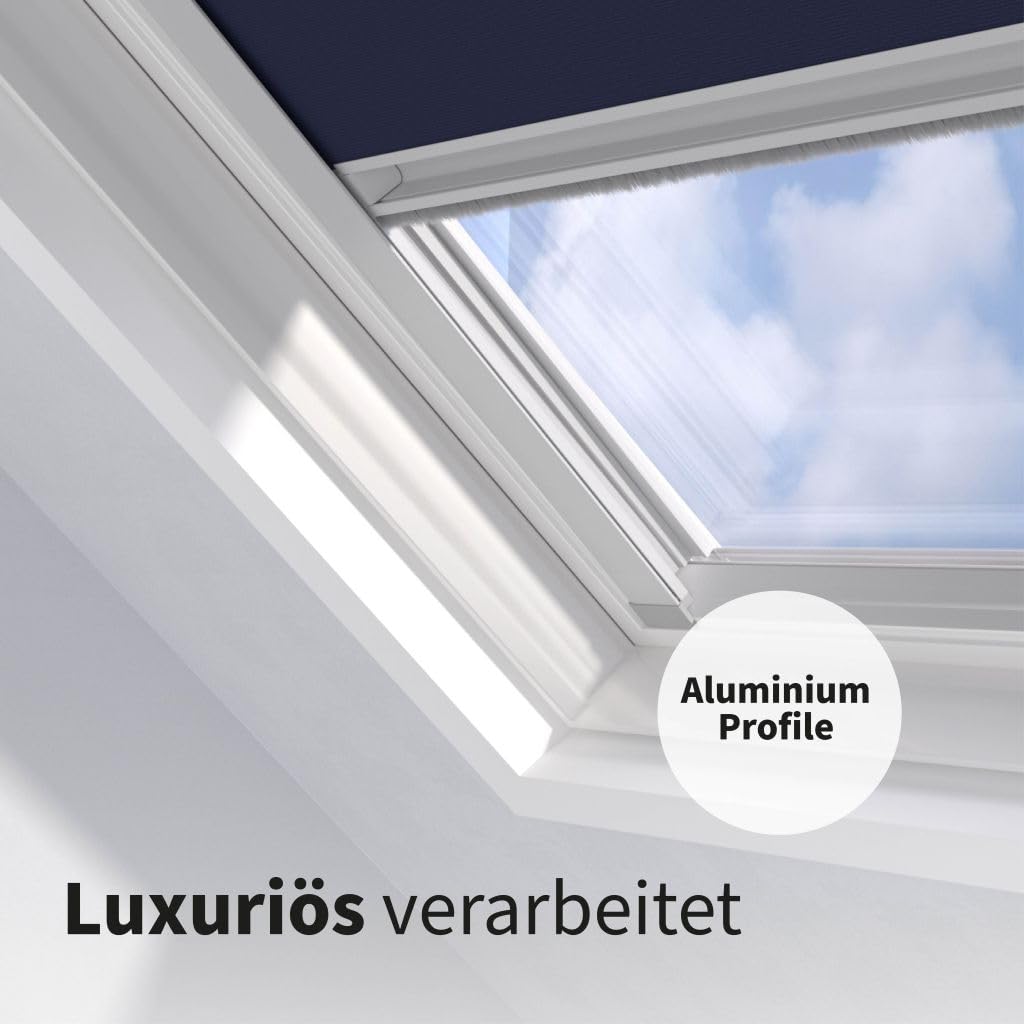 Cocoon Dachfenster Verdunkelung PK04 - Kompatibel mit VELUX - Dunkelblau