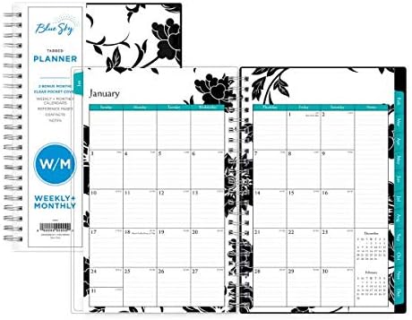 Blue Sky 2021 Weekly & Monthly Planner, Flexible Cover, Twin-Wire Binding, 5" x 8", Barcelona (100003-21)