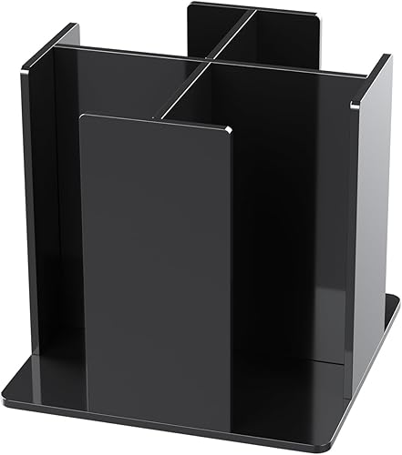 KOTEMON Soporte para tazas y tapas, 4 compartimentos, cuadrado  Dispensador de tazas de café para restaurante, bufé, estación de café, bar,