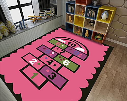 Zimmer Teppich Webteppich 40x60cm Kinderzimmer Kristall Samt Teppich Rose rote mathematische...