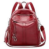 [Rucksack mit großer Kapazität] -- Außen: 2 vordere Reißverschlusstaschen, 2 seitliche offene Taschen, 1 hintere Reißverschlusstasche. Innen: 1 Hauptfach mit Reißverschluss mit 2 Steckfächern und 2 Reißverschlusstaschen.