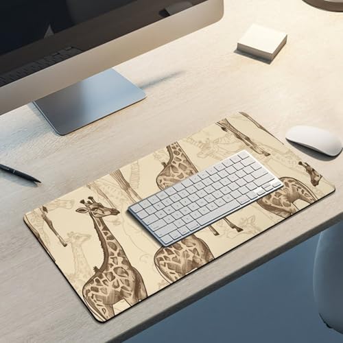 Alfombrilla Grande para Escritorio con Diseño de Jirafas miniatura 5