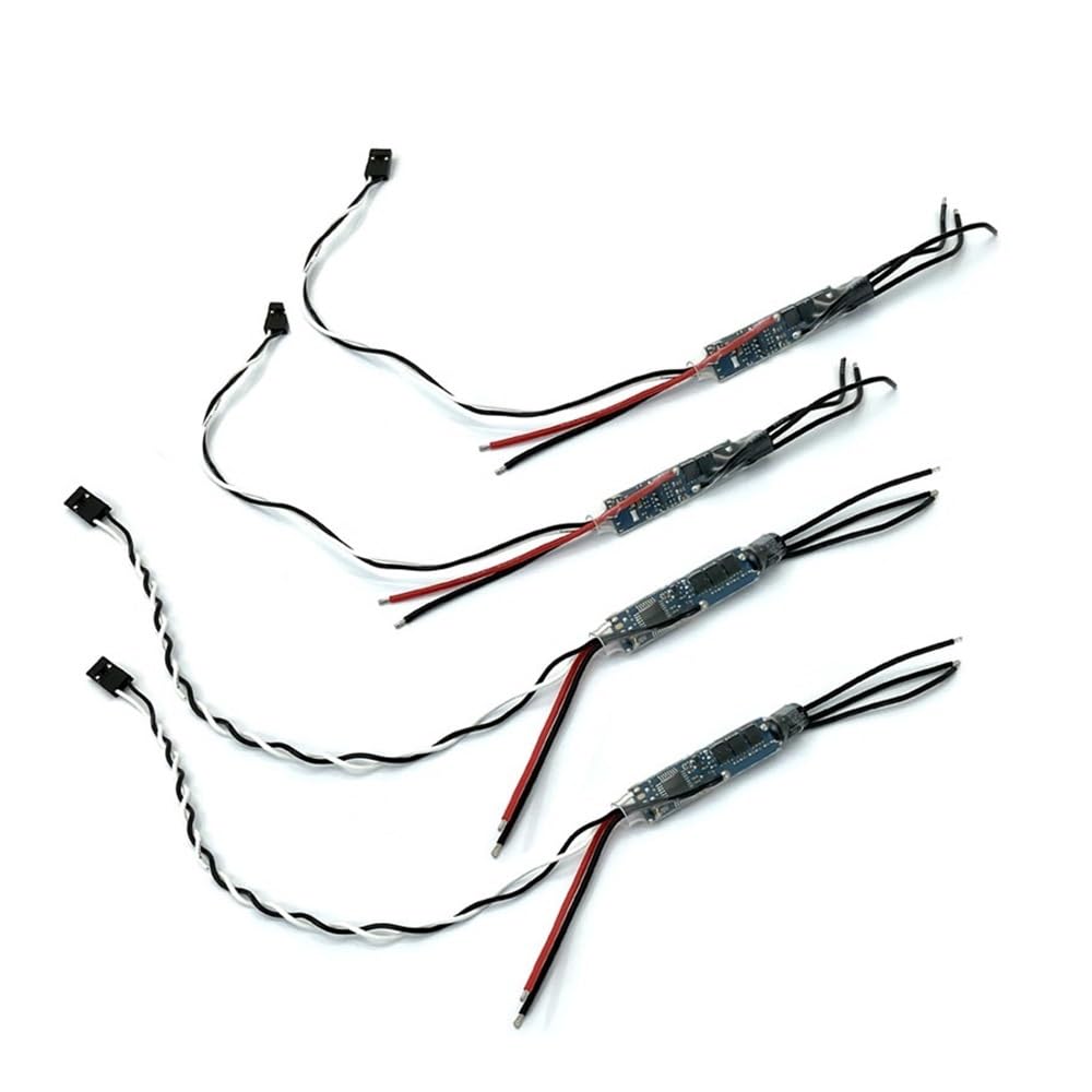 Elektroniczny regulator prędkości ESC 30A do bezszczotkowego silnika 2 6S, kompatybilny z helikopterami wielokanałowymi sterowanymi radiowo. (4 szt.)