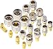 Produktbild YILIANDUO 20 Type Set HF Koax Adapter Kits SMA Buchse auf SMA/BNC/N-Typ/F/UHF Buchse Gerade Vergoldeter Vernickelter Erweiterungs Adapter