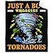 Just A Boy Who Loves Tornado Blanket Best Gifts SuperÂ SoftÂ PremiumÂ Flannel ThrowÂ Blanket, Warm Plush Perfect for Sofa Bed Camping Blankets AllÂ SeasonÂ Use (50