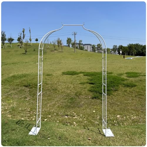 鉄製アーチ 1個 ガーデンアーチ ローズアーチ 錆びない フラワーアーチ トレリス パイプ径 13mm バラ 用 アーチ 幅80 120×奥行30×高さ205cm アイアン 薔薇アーチ ガーデニング バラ 用 アーチ ガーデンアーチ クライミングプラント用