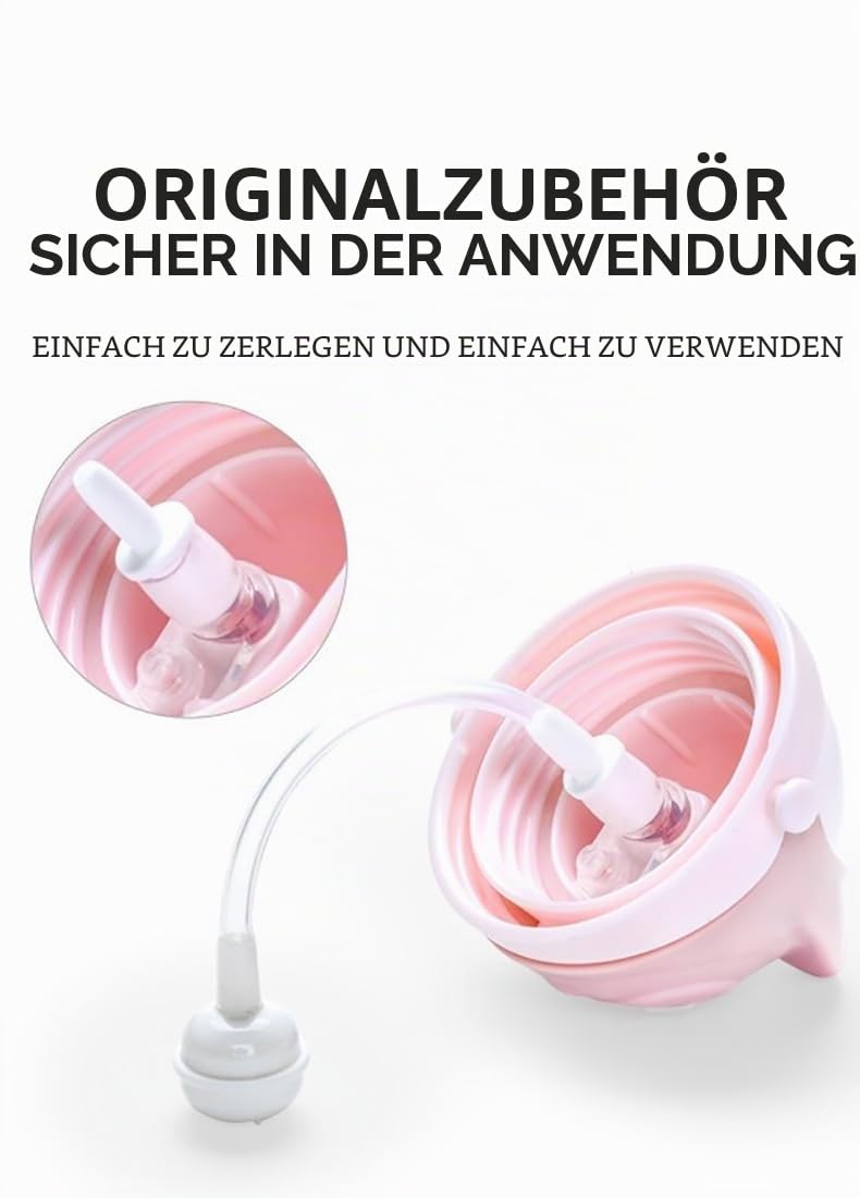 Oberni Trinklernbecher aus Tritan für Kleinkind ab 6 Monaten, BPA frei Trinkflasche mit Griffe, 270ml-Schnabeltasse-Trainerbecher-Blau,