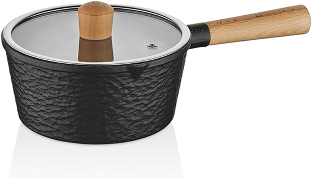 FALEZ Black Line Granit Döküm Sütlük 16 Cm