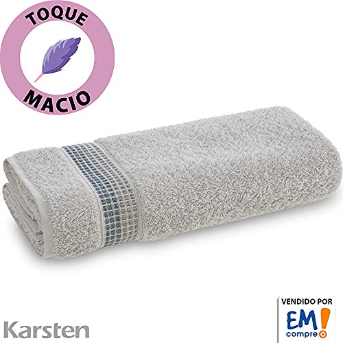 Kit 3 Toalha de Banho Algodão Felpuda Dimer Karsten - Emcompre